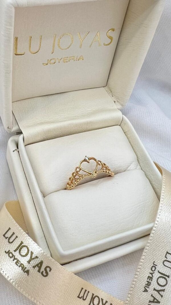 Anillo Corona en Oro 18k