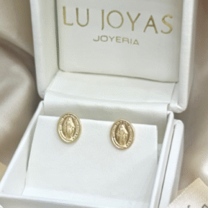 Topos en oro 18k Virgen Milagrosa