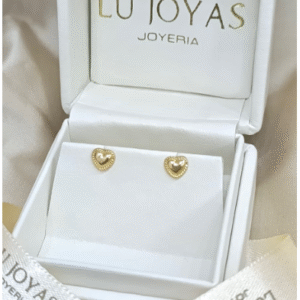 Topos en oro 18k corazon