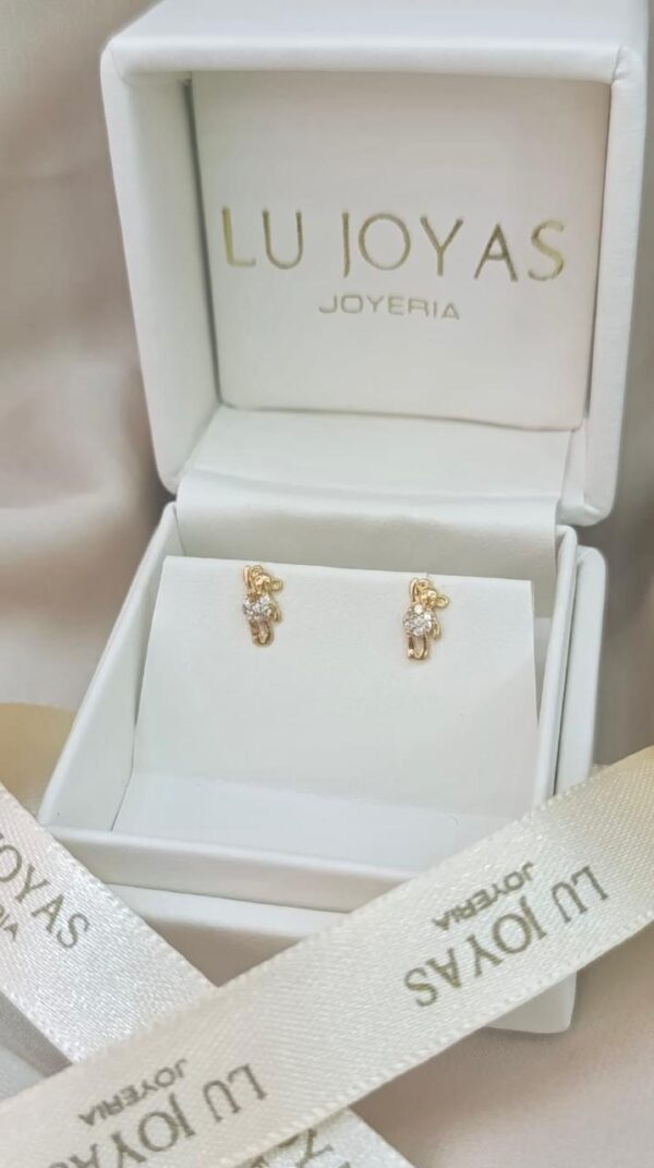Topos en oro 18k osos