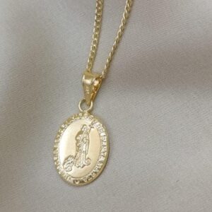 Dije oro 18k virgen Santa Marta