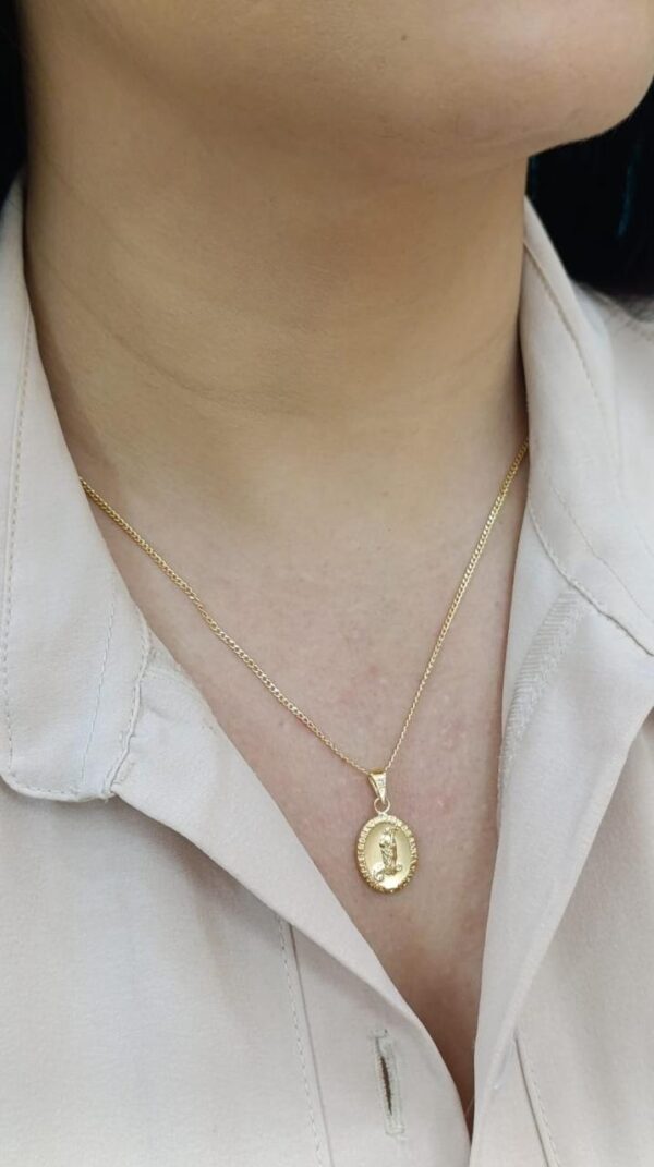 Dije oro 18k virgen Santa Marta - Image 2