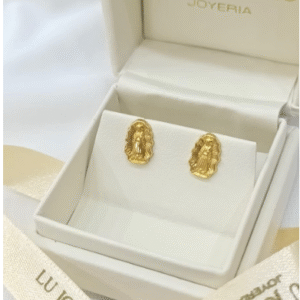 Topos en oro 18k virgen de Guadalupe