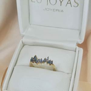 Anillo en oro 18k Crazy zafiro