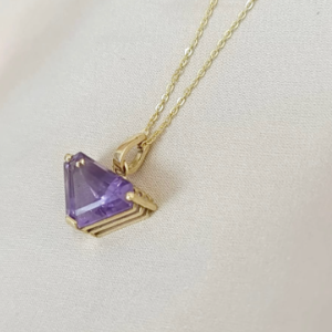 Dije en oro 18k Amatista