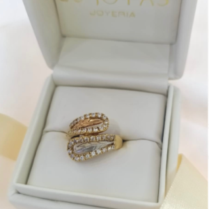 Anillo en 3 oros 18k